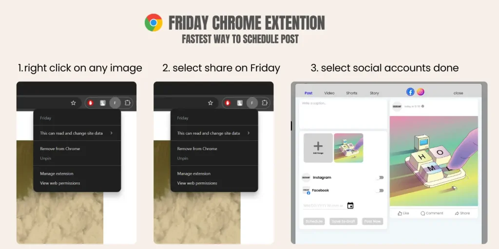 Friday chrome extension